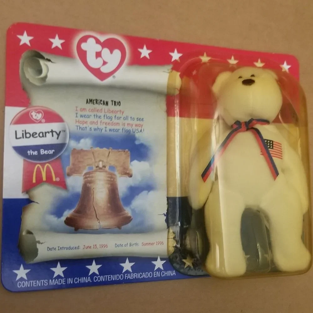 NIB NWOT Libearty McDonalds Beanie Baby, vtg! - Picture 1 of 3